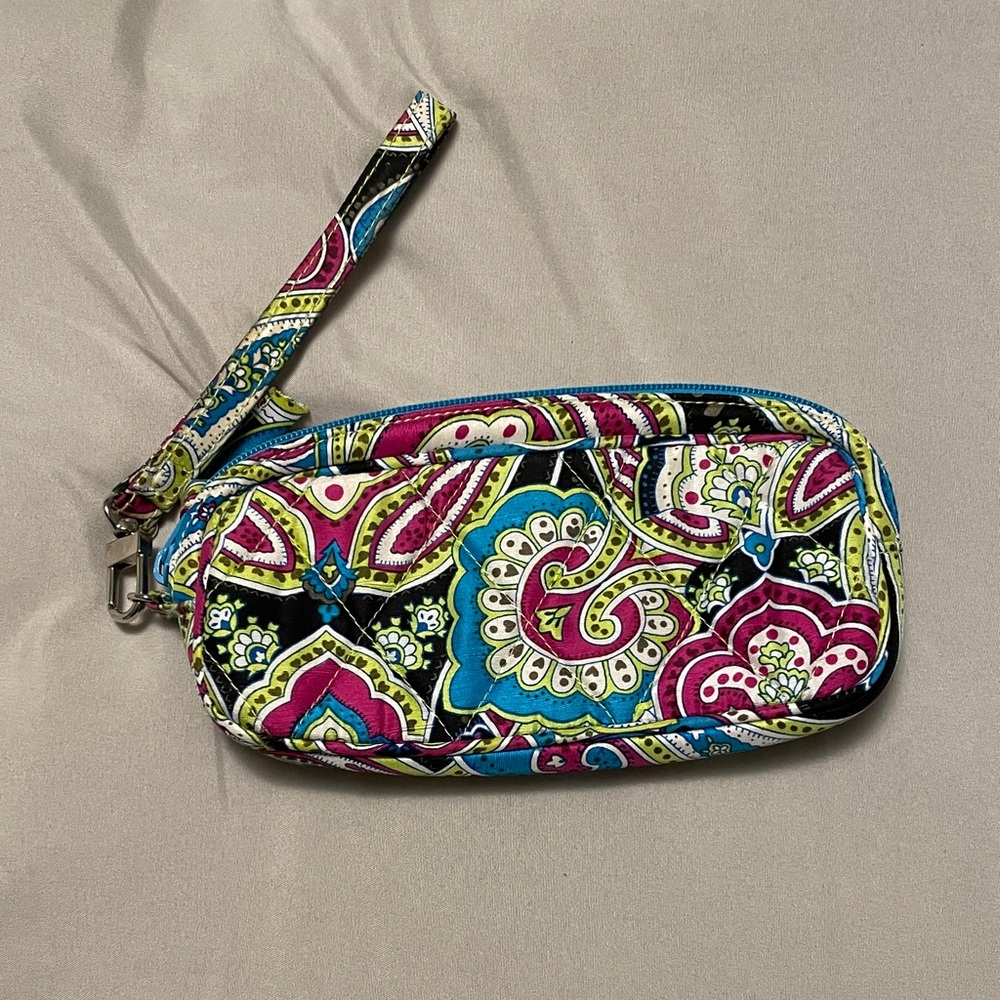 Vera Bradley Multicolor Paisley Wristlet